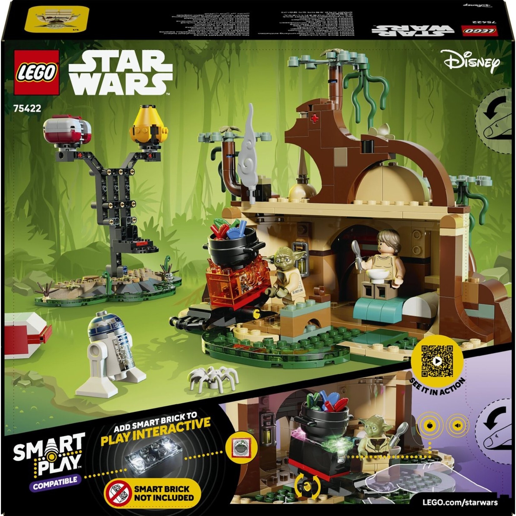 LEGO LEGO Star Wars Smart Play - Yoda's Hut en Jedi Training - Met 2 Smart Tags en 2 Minifiguren - Vanaf 8 Jaar