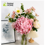 Bobbel Home Bobbel Home Artificial Flower Bouquet – Silk Flowers – Pink White – 75 cm