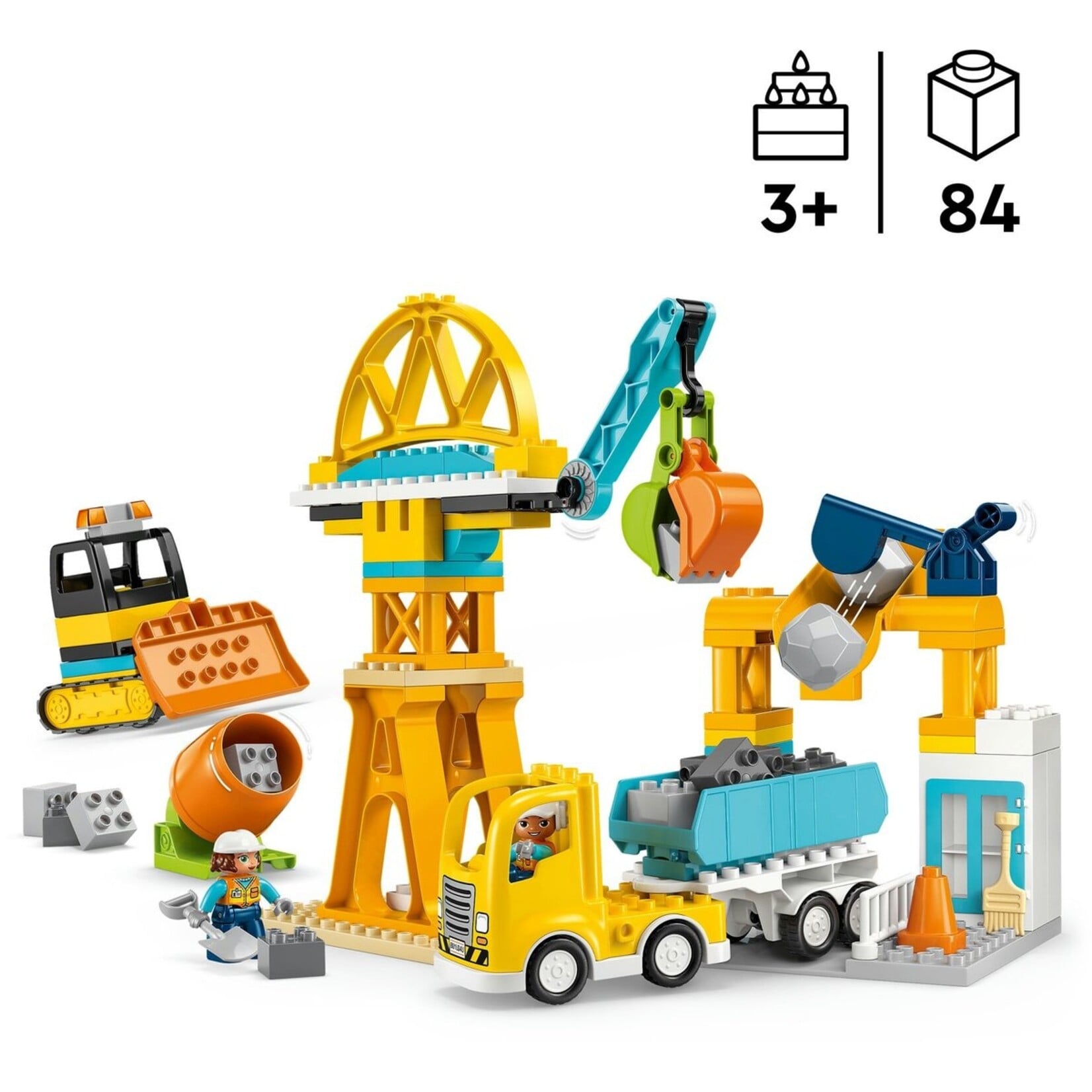 LEGO LEGO Duplo Town 10476 - Bouwplaats - Meisjes en Jongens - Multicolor