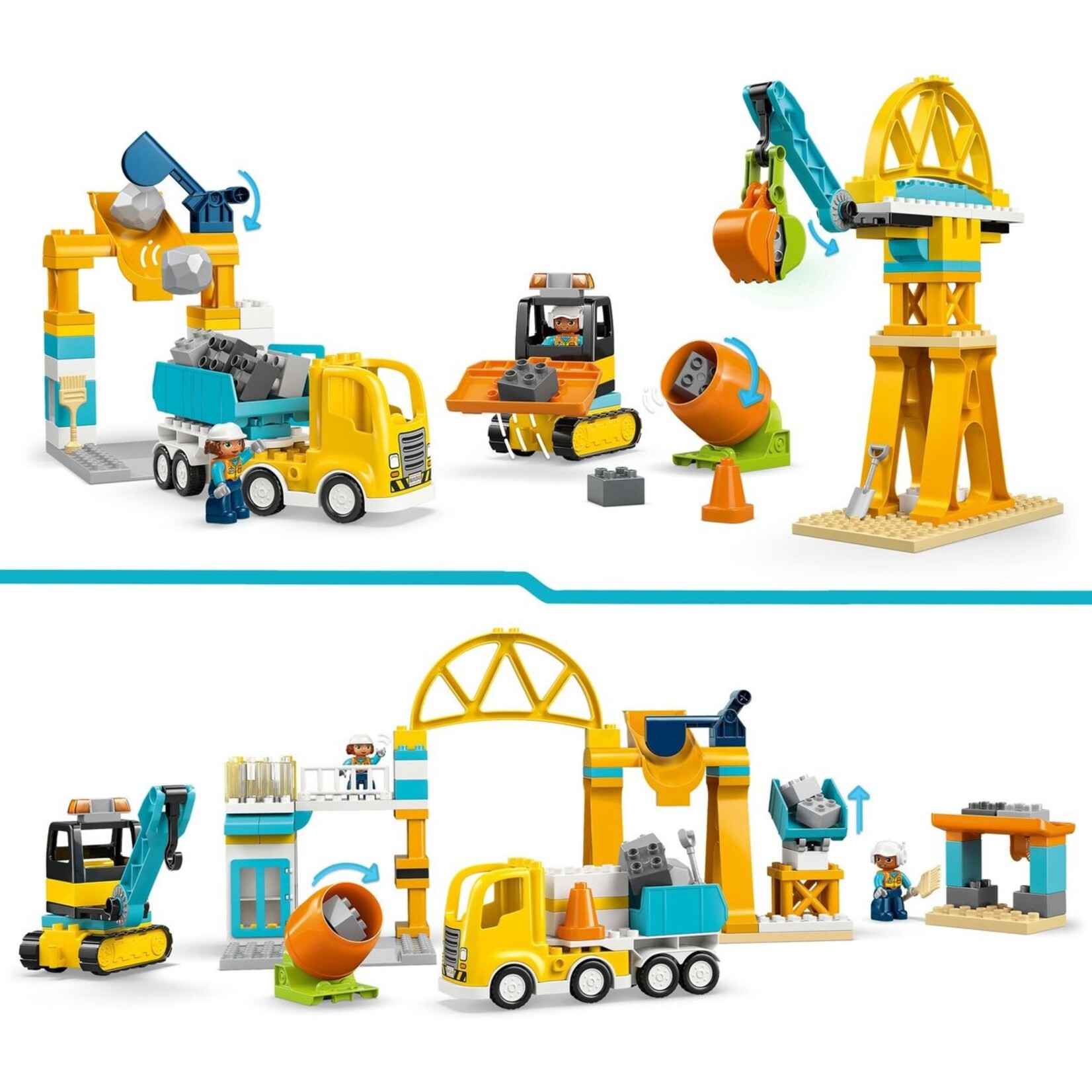 LEGO LEGO Duplo Town 10476 - Bouwplaats - Meisjes en Jongens - Multicolor