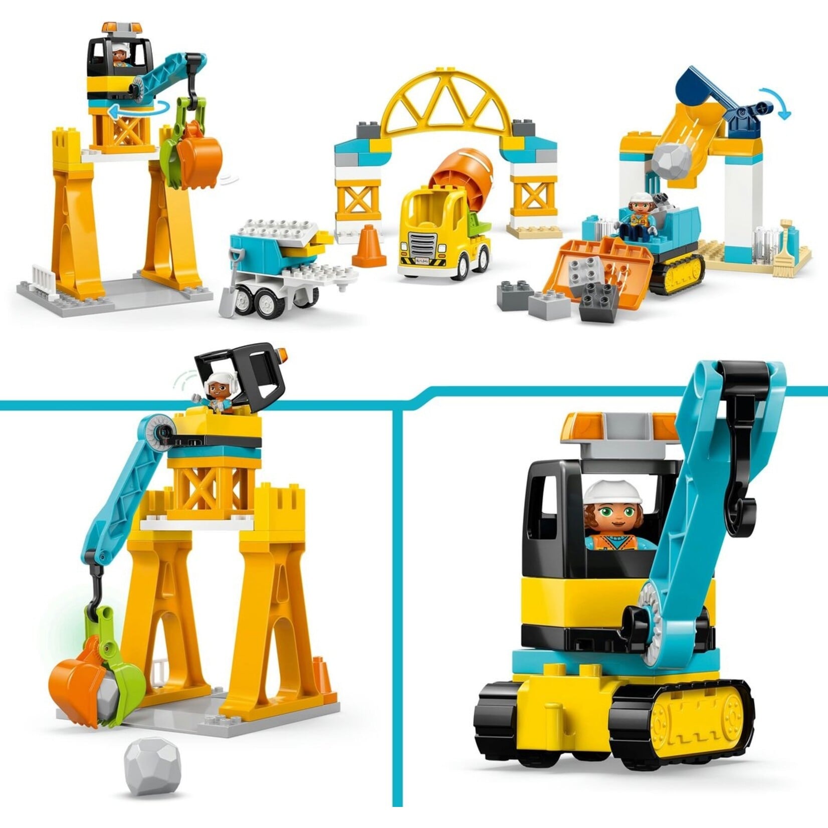 LEGO LEGO Duplo Town 10476 - Bouwplaats - Meisjes en Jongens - Multicolor