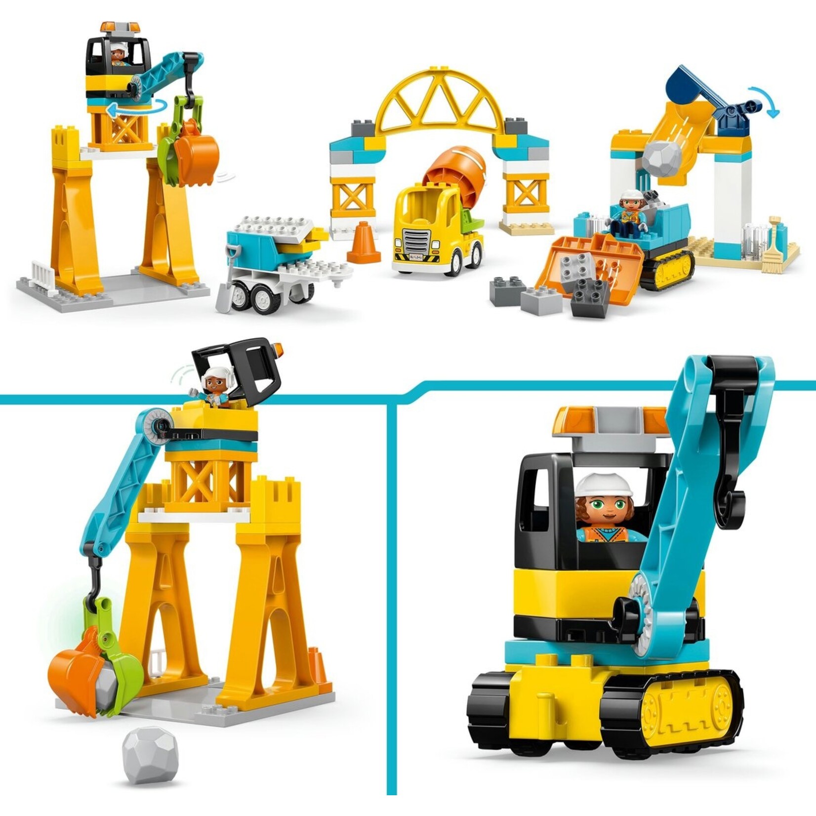 LEGO LEGO Duplo Town 10476 – Building Site – For Girls and Boys – Multicoloured