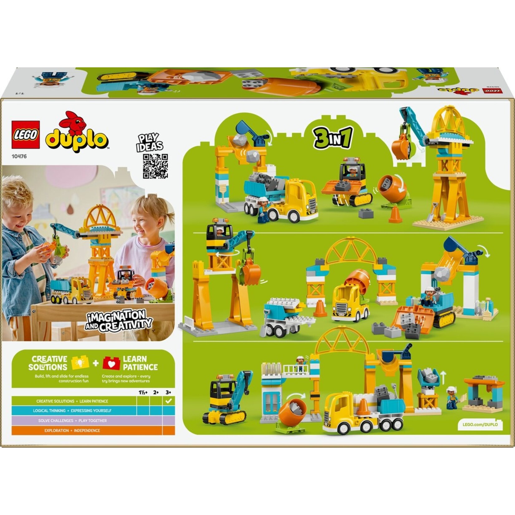 LEGO LEGO Duplo Town 10476 – Building Site – For Girls and Boys – Multicoloured