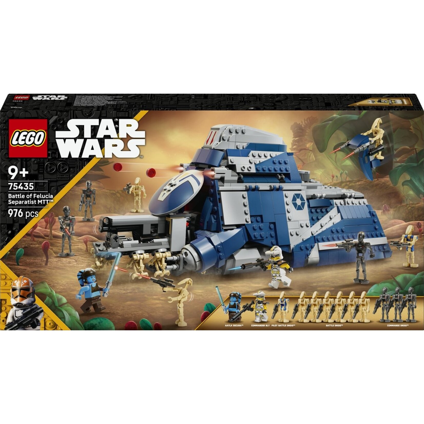 LEGO LEGO Star Wars The Clone Wars Slag om Felucia Separatist MTT - Bouwset met 12 Figuren - Vanaf 9 Jaar - 75435