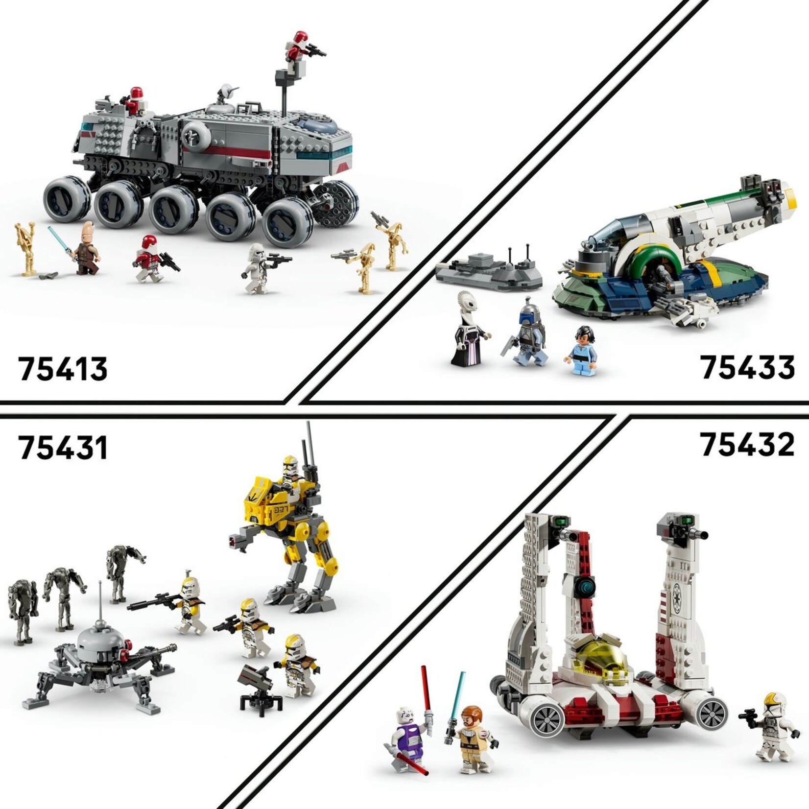 LEGO LEGO Star Wars The Clone Wars Slag om Felucia Separatist MTT - Bouwset met 12 Figuren - Vanaf 9 Jaar - 75435