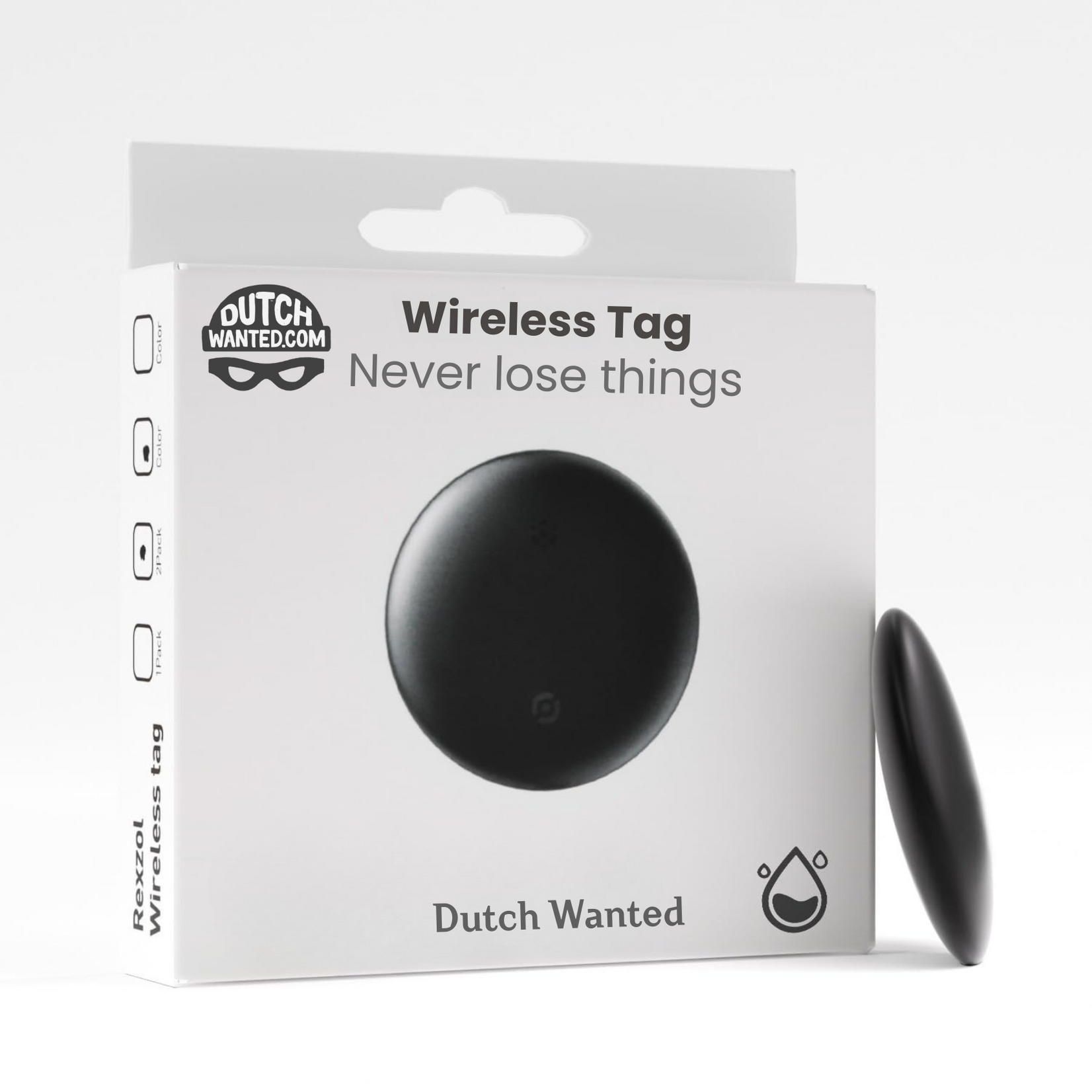 Dutch Wanted Dutch Wanted GPS Tracker - Bluetooth Tracker voor Android - Keyfinder met Google Find Hub App