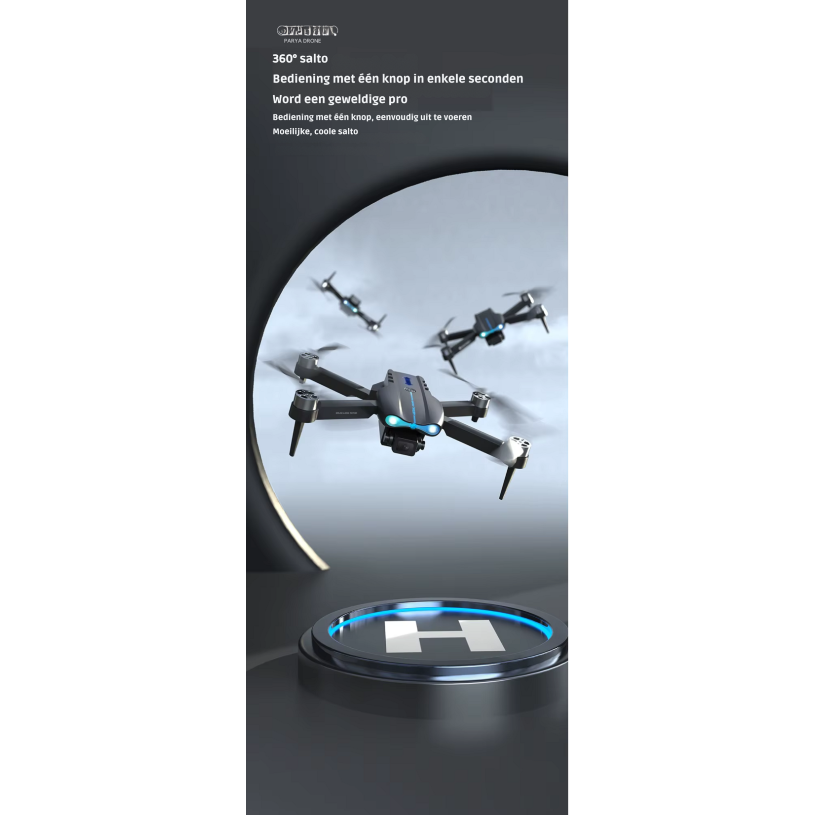 Dutch Wanted Dutch Wanted Max flow Drone - Afstandsbediening - Opbergtas - Full HD