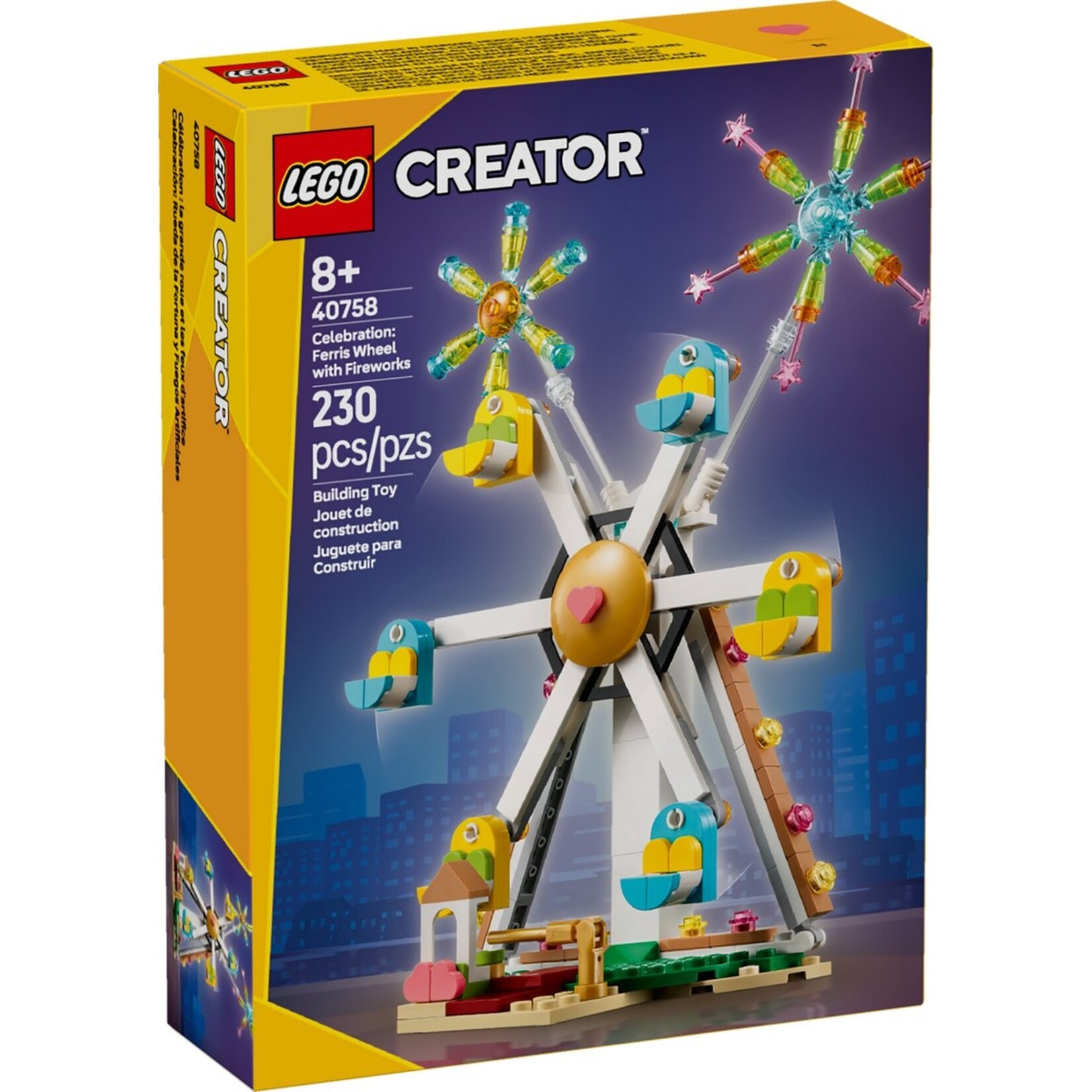 LEGO LEGO Creator Vieringenserie 40758 Reuzenrad met Vuurwerk 230 Onderdelen