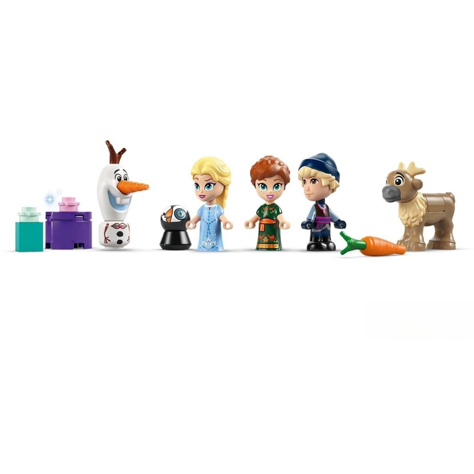 LEGO LEGO Disney Frozen Adventskalender 2025 43273 met Elsa Anna Olaf en Sven 231 Onderdelen