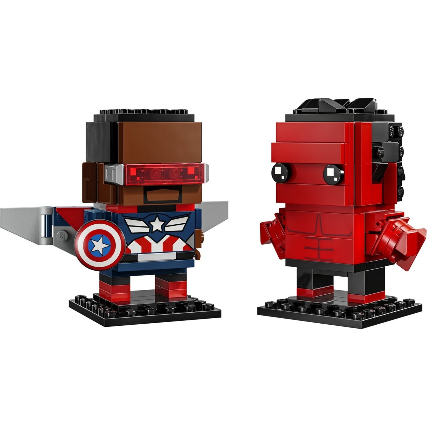 LEGO LEGO BrickHeadz Marvel 40668 Captain America en Rode Hulk Figuren 202 Onderdelen