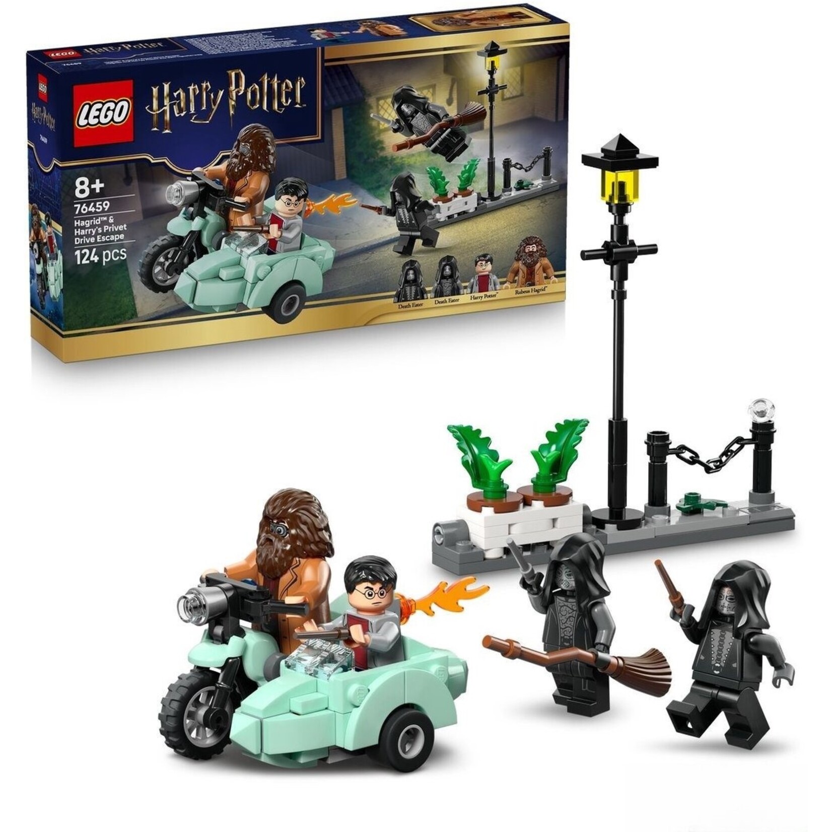 LEGO LEGO Harry Potter 76459 Hagrid en Harry's Ligusterlaan Ontsnapping met Motor en 4 Minifiguren