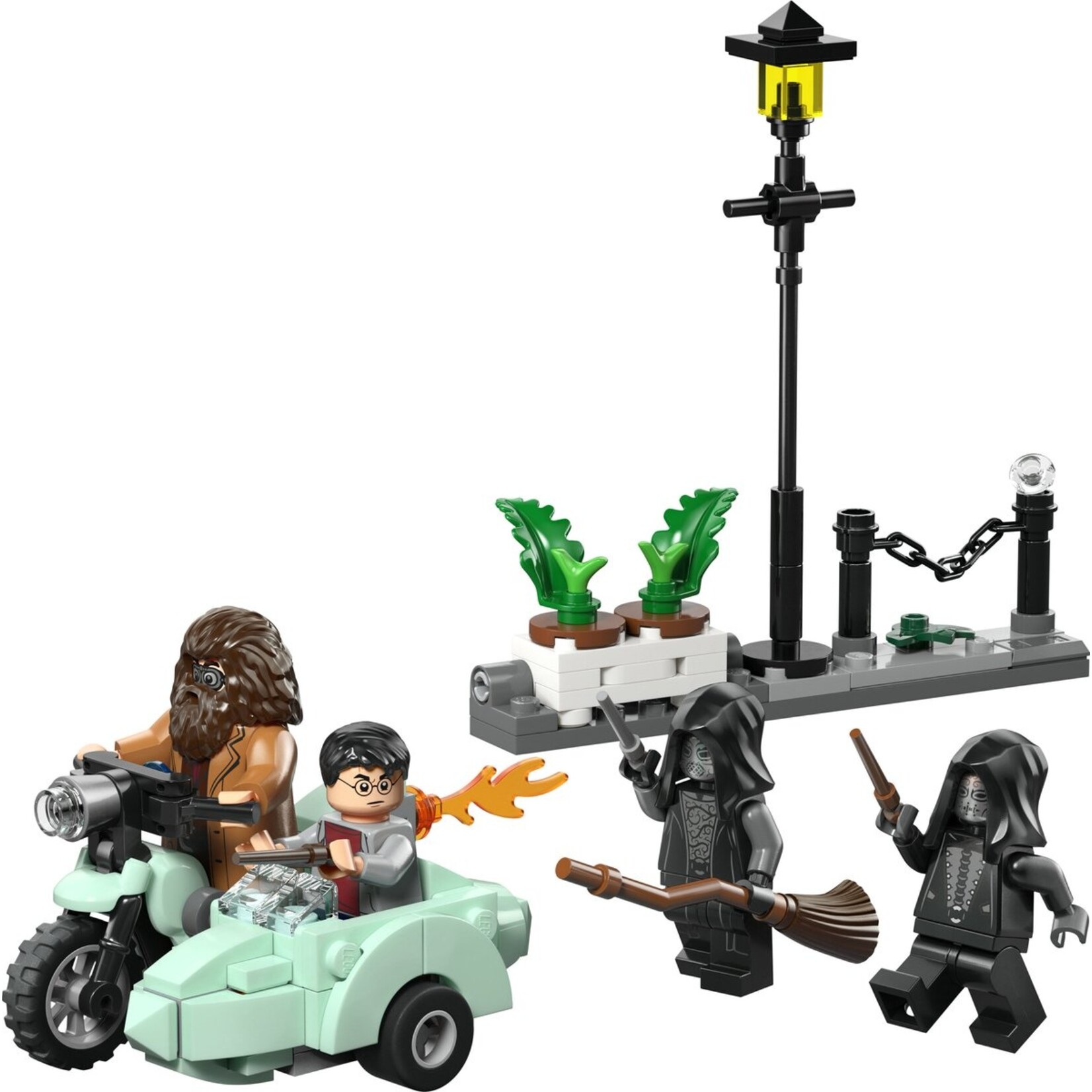 LEGO LEGO Harry Potter 76459 Hagrid and Harry's Privet Drive Escape with Motorcycle and 4 Minifigures