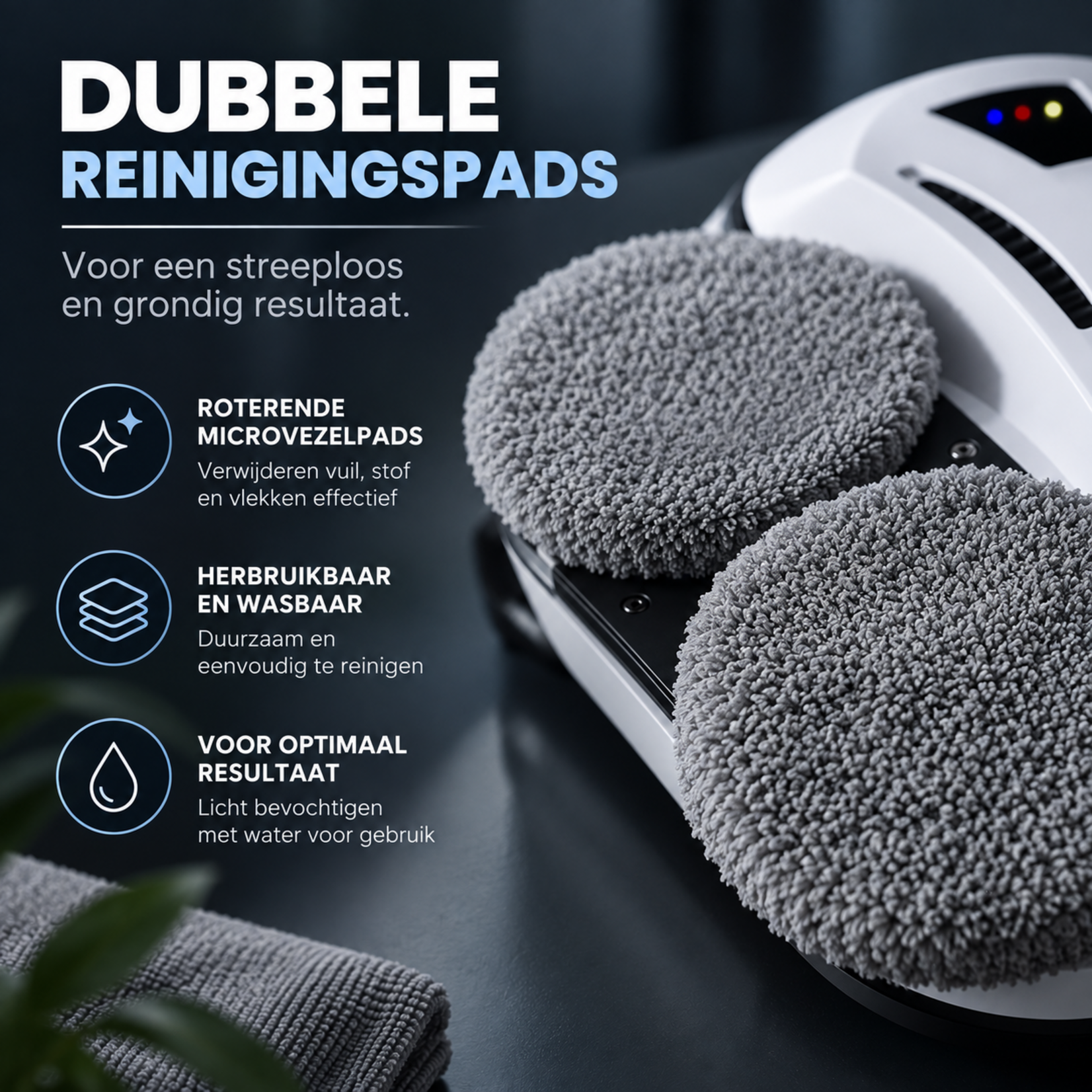 Dutch Wanted Robot window cleaner – Window robot – Electric window cleaner – Window cleaner – Glass cleaner – White – Smart window cleaner