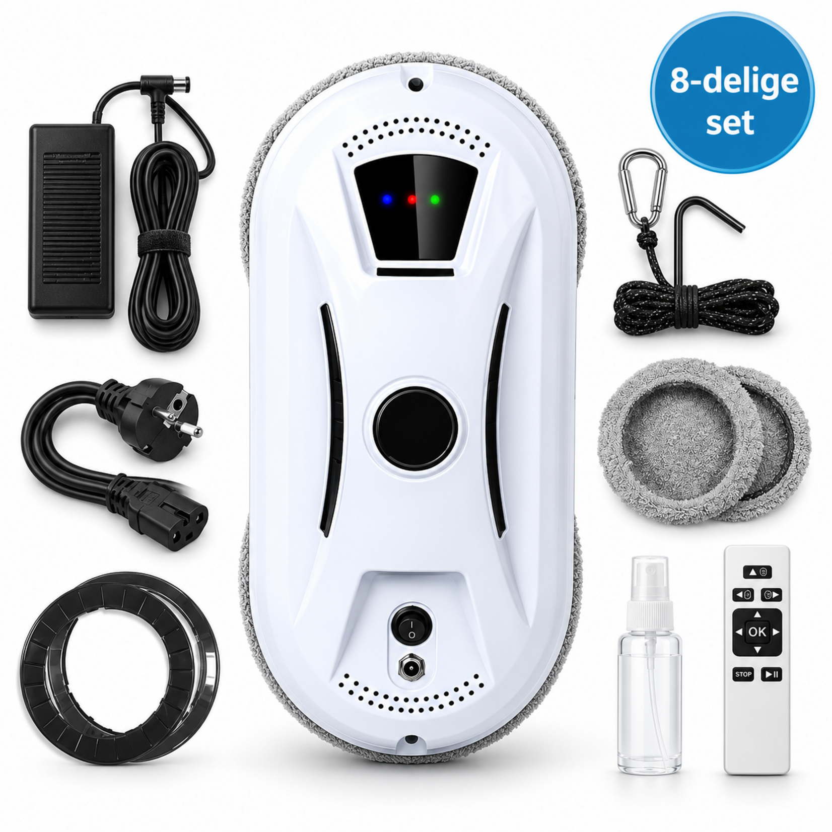 Dutch Wanted Robot window cleaner – Window robot – Electric window cleaner – Window cleaner – Glass cleaner – White – Smart window cleaner