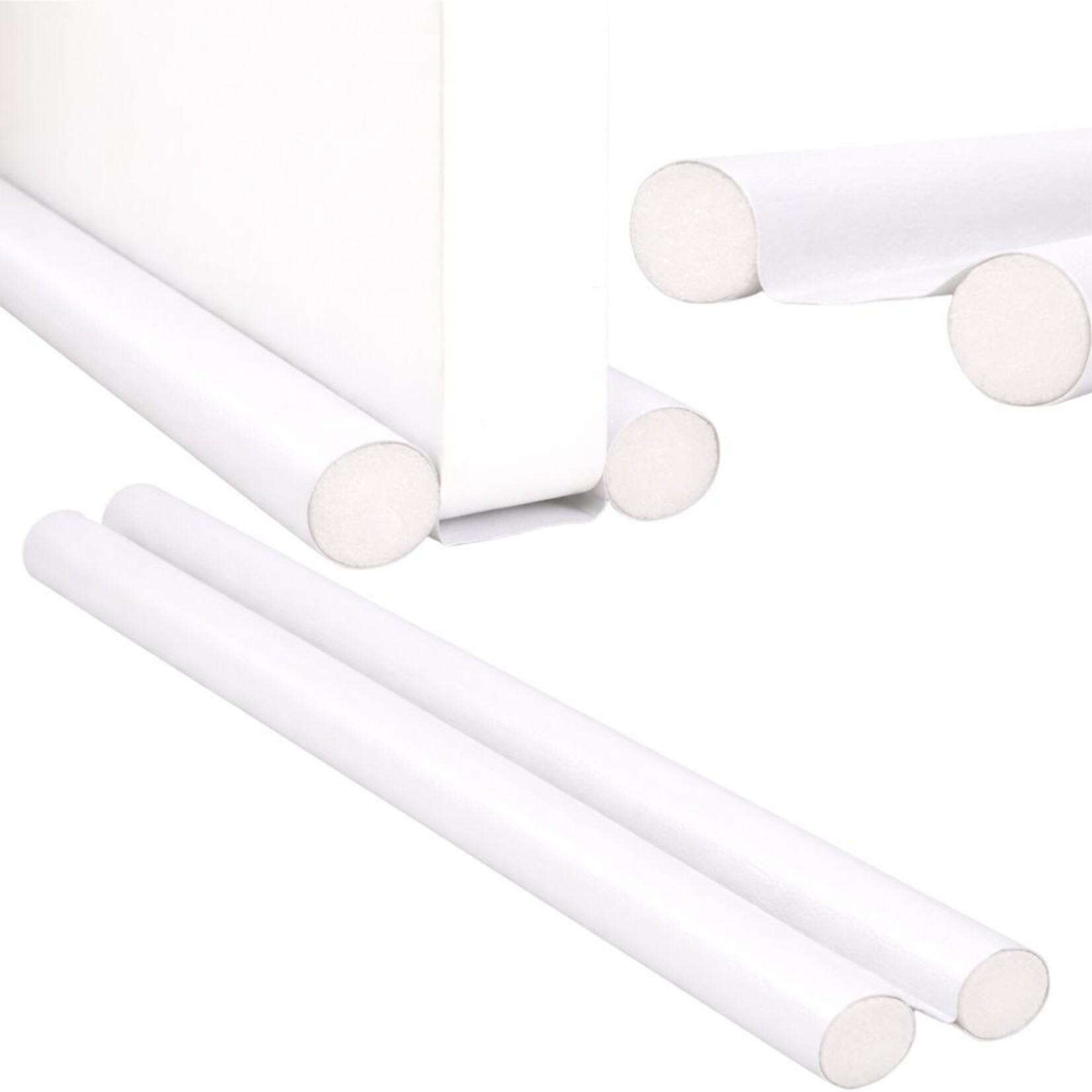 Bobbel Home Tochtstopper voor Deur Wit 96 cm – Dubbele Deurafdichting tegen Tocht en Kou – Inkortbaar en Eenvoudig te Monteren