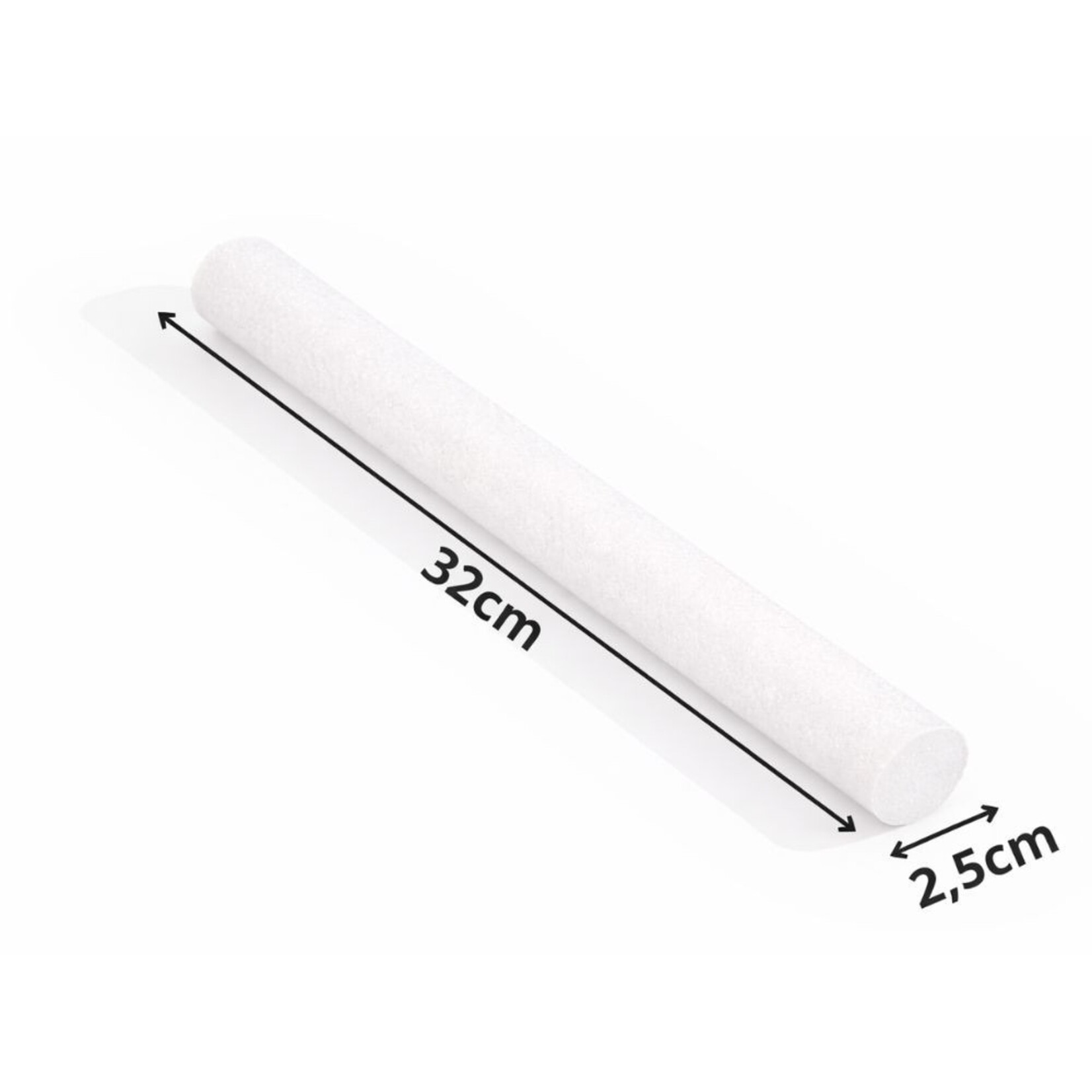 Bobbel Home Door Draft Stopper White 96 cm – Double Sided Door Seal Against Cold Air and Drafts – Adjustable and Easy to Install