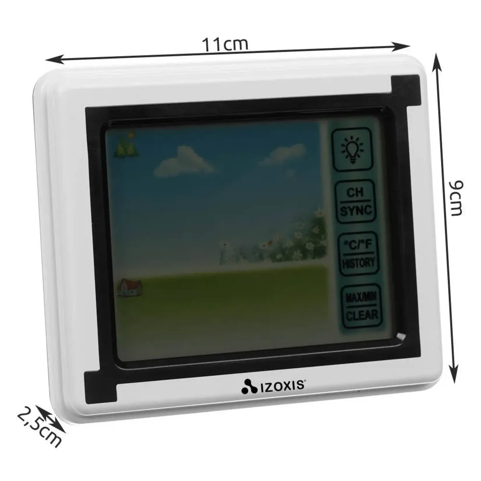 Bobbel Home Draadloos Weerstation met Hygrometer en Buitensensor – Binnen en Buitentemperatuur – Luchtvochtigheid – Kleurendisplay – Bereik tot 60 Meter