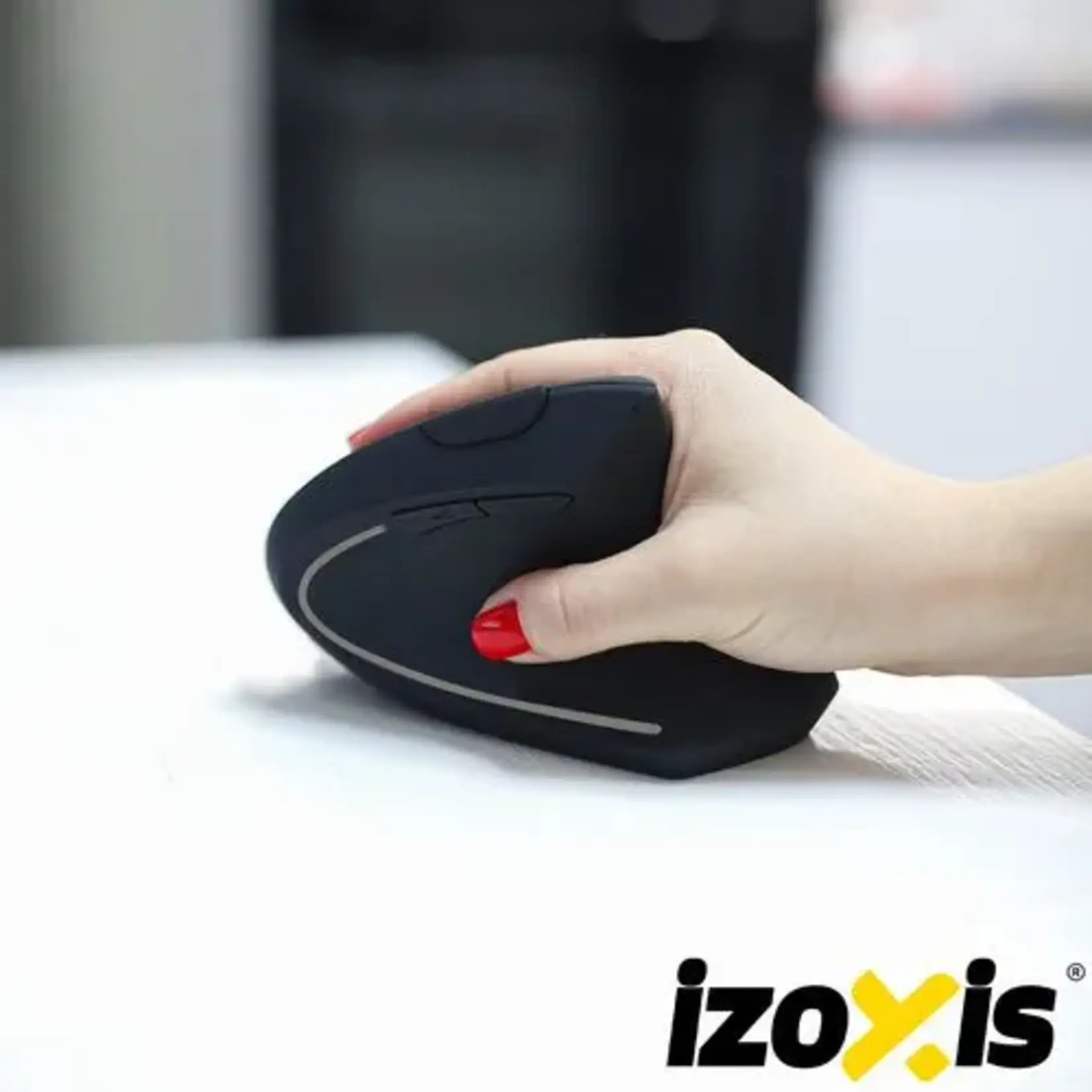 Bobbel Home Wireless Vertical Ergonomic Mouse – 2.4 GHz – 6 Buttons – 800 / 1000 / 1200 DPI – USB Receiver – Right Handed