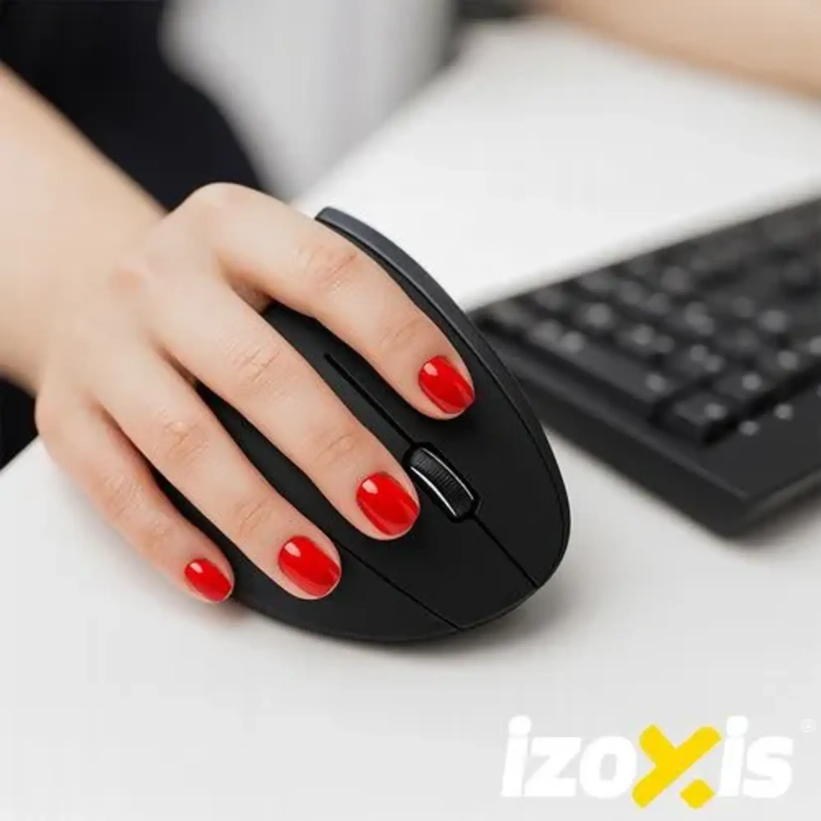 Bobbel Home Wireless Vertical Ergonomic Mouse – 2.4 GHz – 6 Buttons – 800 / 1000 / 1200 DPI – USB Receiver – Right Handed