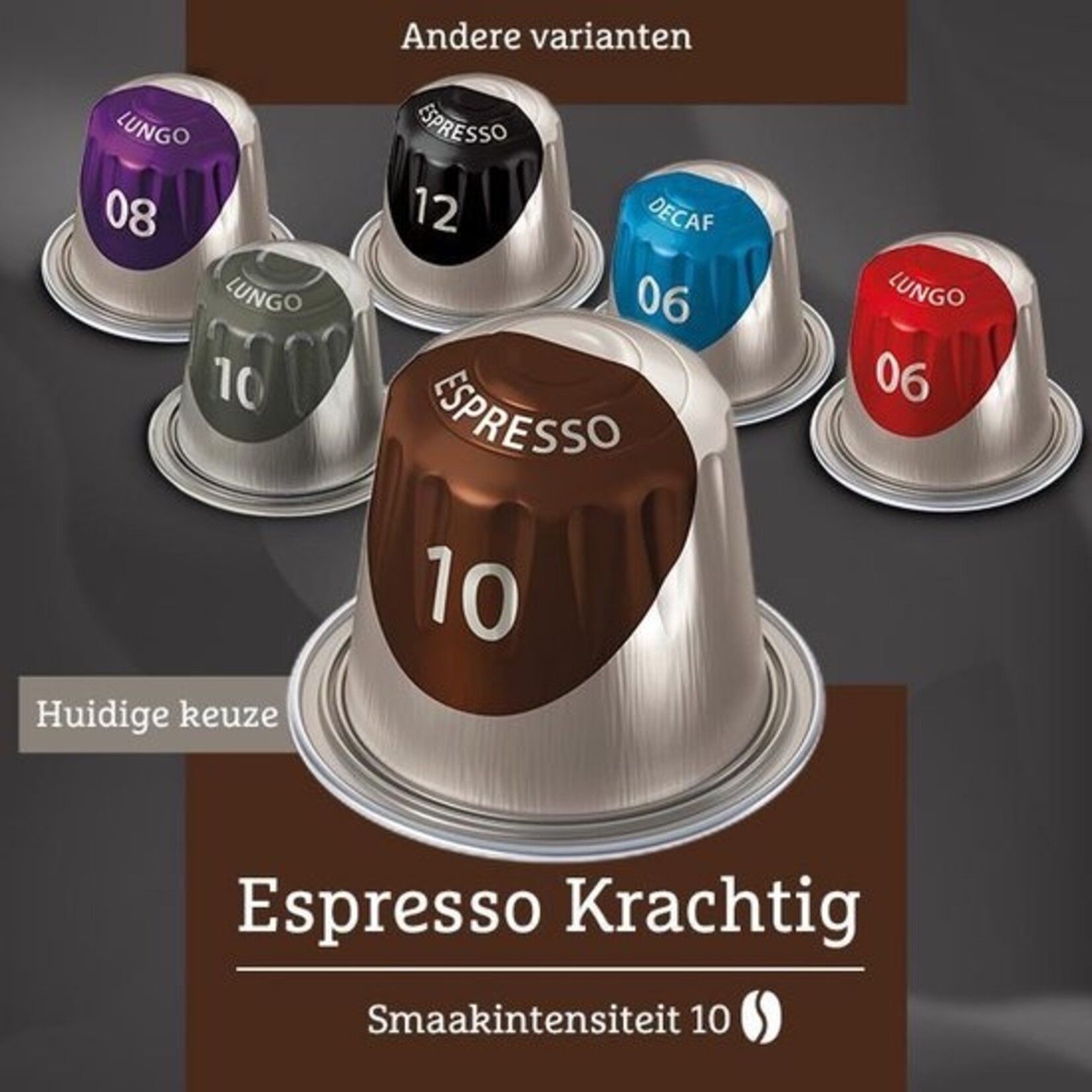 Bobbel Home Douwe Egberts Espresso Krachtig Koffiecups - 200 Capsules - Intensiteit 10/12 - Arabica en Robusta - Voor Nespresso Original en L’OR Barista