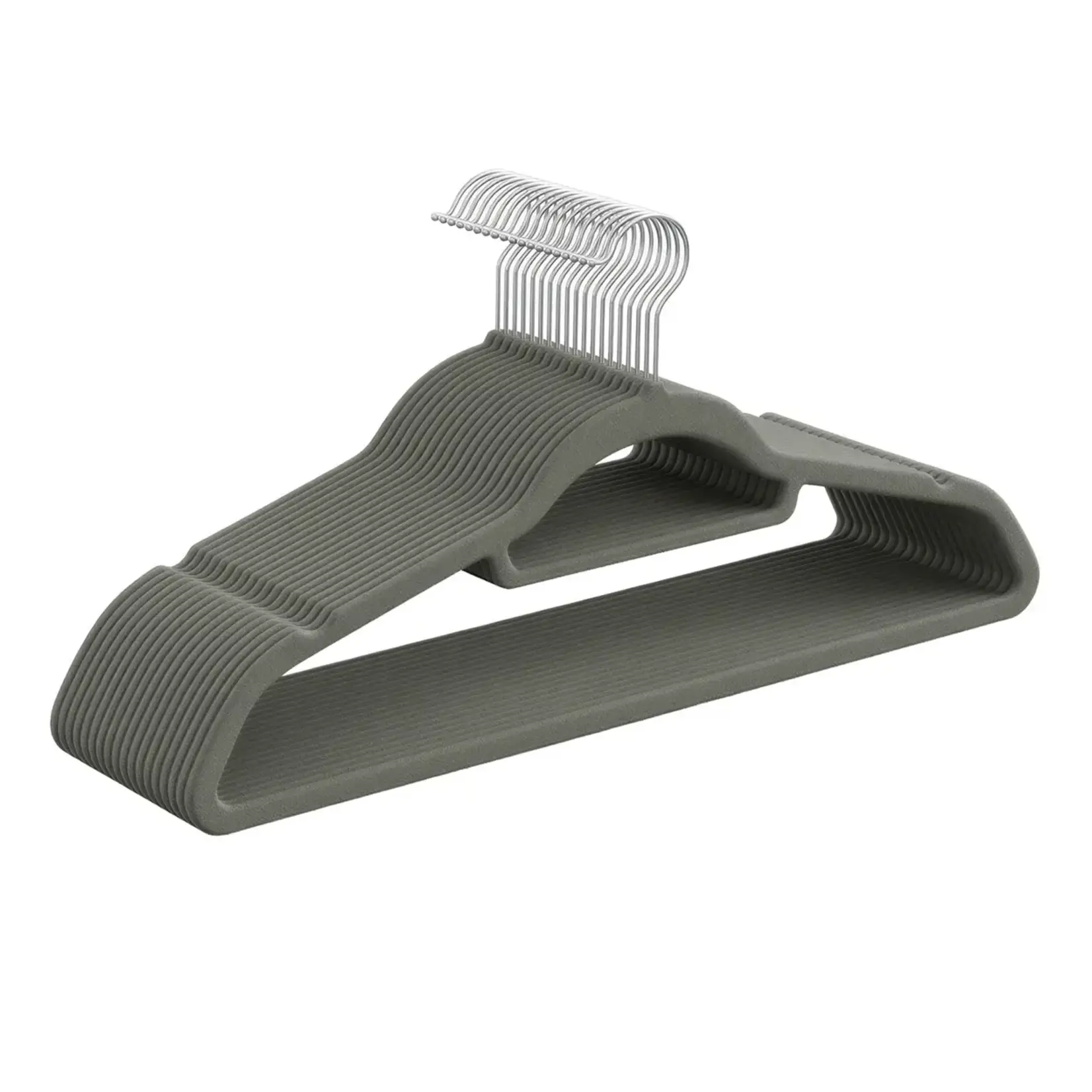 Bobbel Home Bobbel Home set of 20 velvet clothes hangers  – With a 360° swivel hook – Non-slip velvet surface  – Shoulder notches for a secure grip on clothes