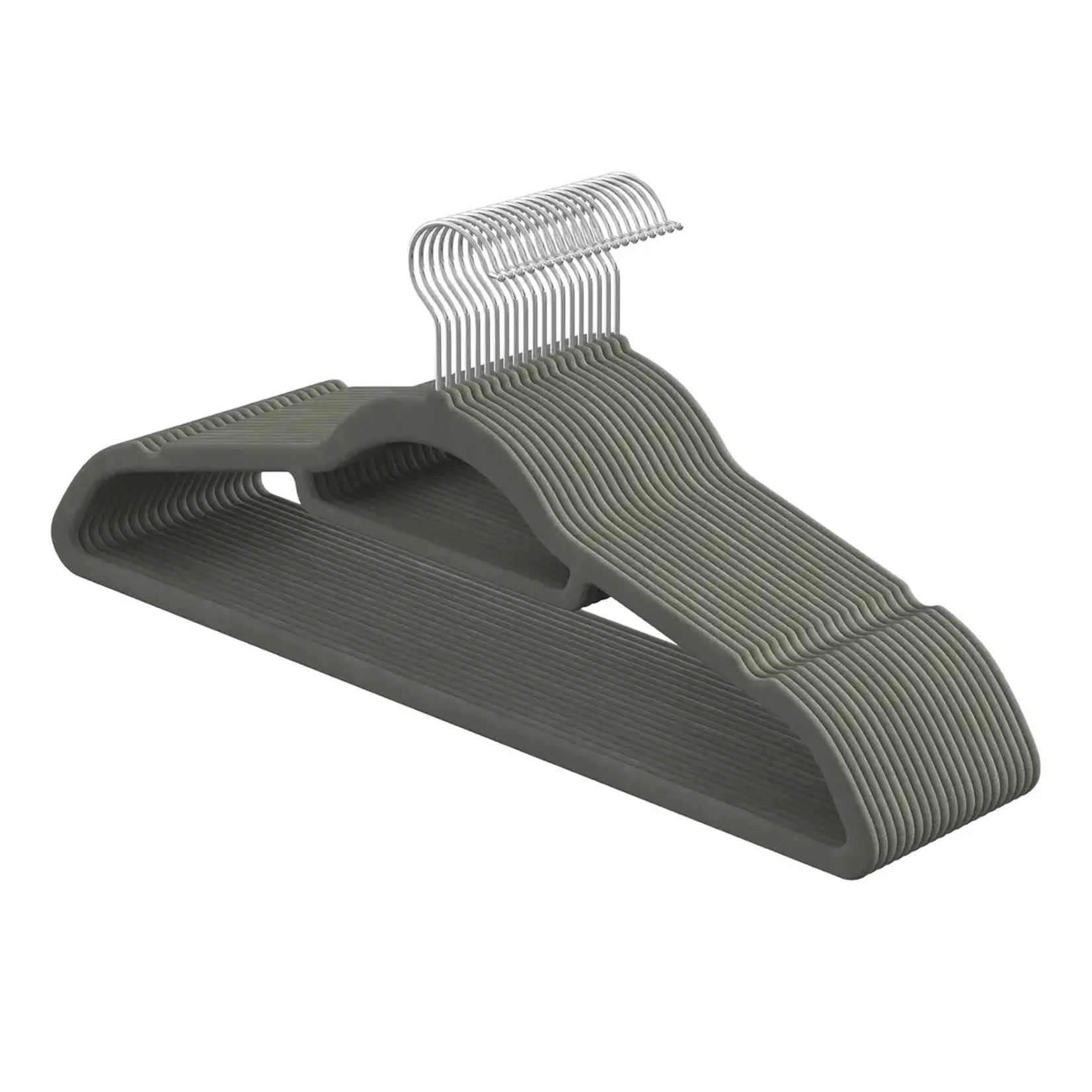 Bobbel Home Bobbel Home set van 20 fluwelen kledinghangers  - Met 360° draaibare haak - Antislip fluwelen oppervlak  - Schouderinkepingen voor kledinggreep