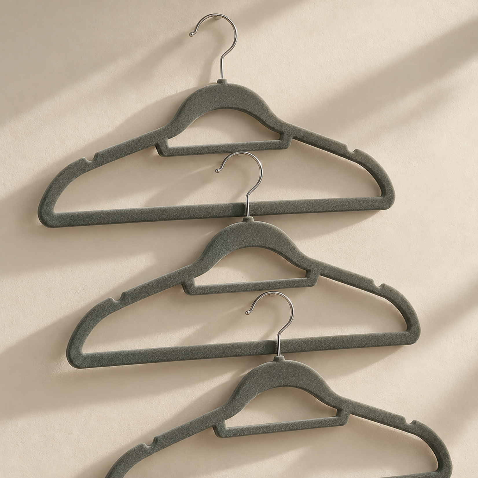 Bobbel Home Bobbel Home set van 20 fluwelen kledinghangers  - Met 360° draaibare haak - Antislip fluwelen oppervlak  - Schouderinkepingen voor kledinggreep