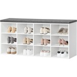 Bobbel Home Bobbel Home Shoe Storage Bench with 12 Compartments and Cushion