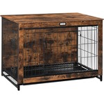 Bobbel Home Bobbel Home Hondenbench meubel met dubbele deur en uitneembare bak