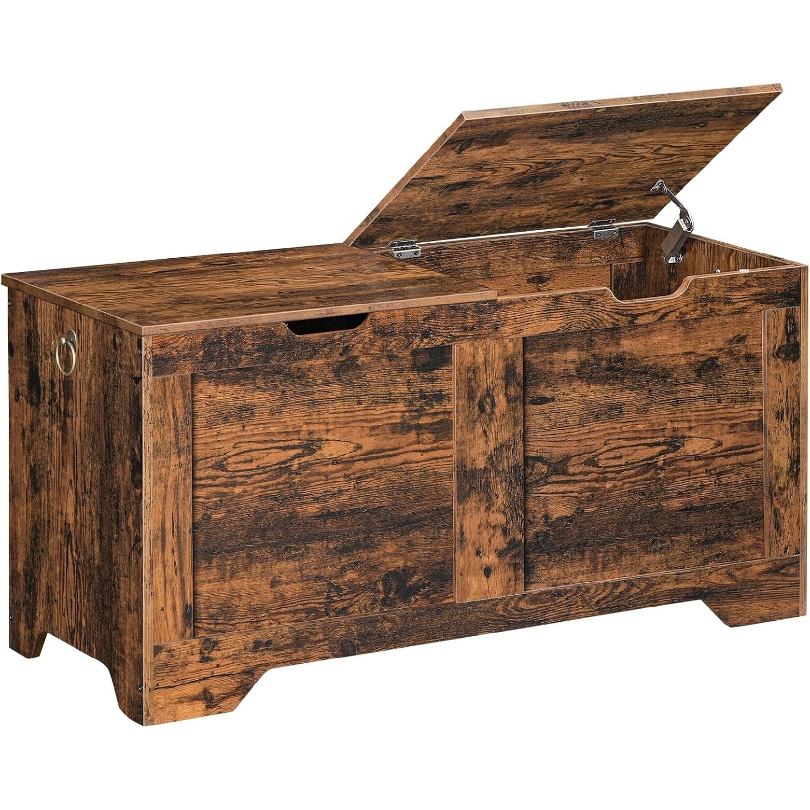 Bobbel Home Bobbel Home 100 cm Storage Chest with Two Lids | 100 x 40 x 50 cm | Rustic Brown