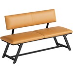 Bobbel Home Bobbel Home Eetkamerbank met rugleuning en kunstleren zitting 139 cm
