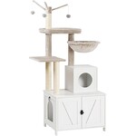 Bobbel Home Bobbel Home Krabpaal met verborgen kattenbakmeubel