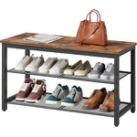 Bobbel Home Bobbel Home Schoenenbank van 75 cm met 2 roosterplanken