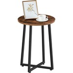 Bobbel Home Bobbel Home Ronde bijzettafel met metalen X frame