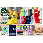 Parya Smiling Socks 10 Paar Grappige Sokken Maat 35 t/m 42