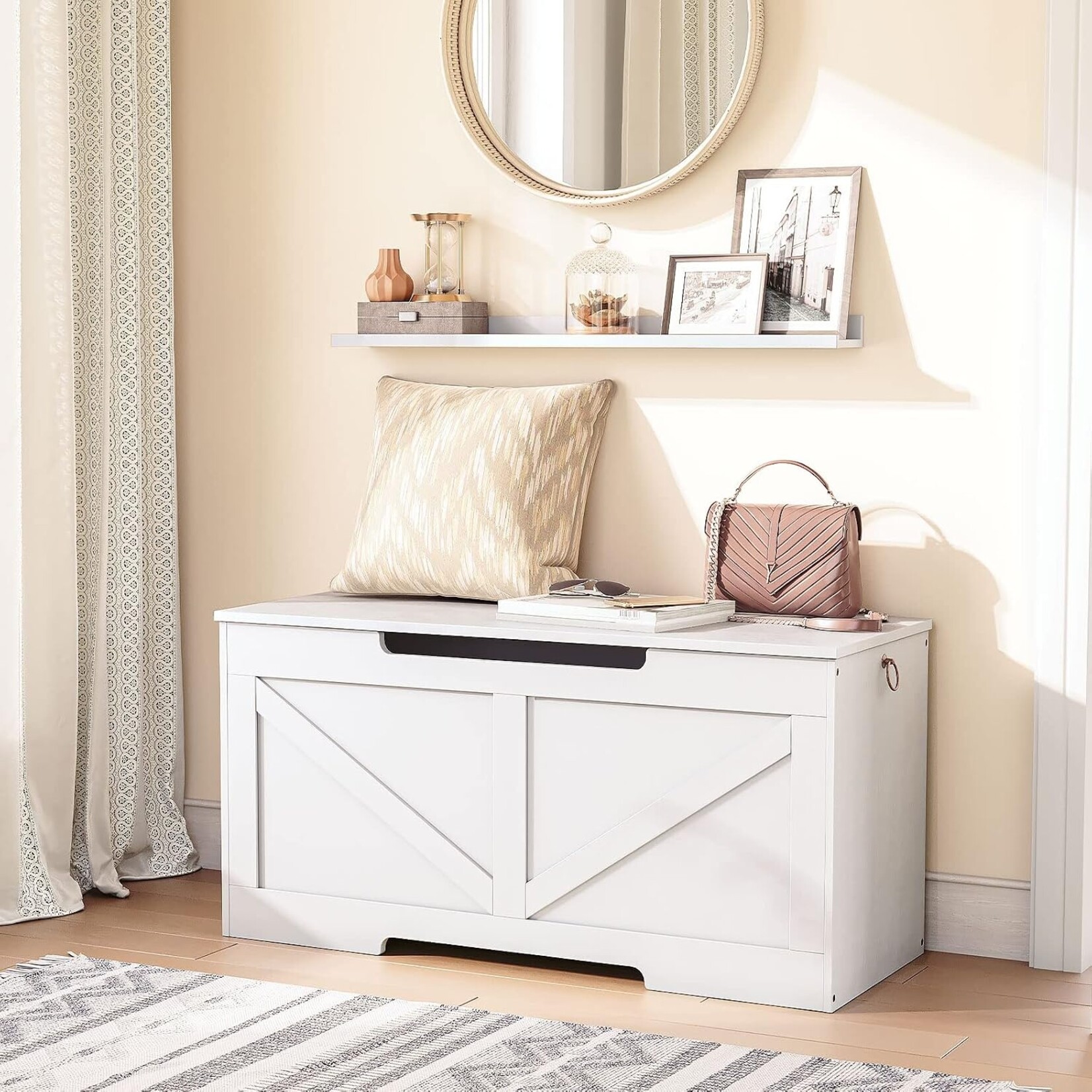 Bobbel Home Bobbel Home White Storage Chest with Lid | White | Practical Home Storage
