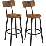 Bobbel Home Bobbel Home Barkrukken set van 2 met rugleuning en voetensteun