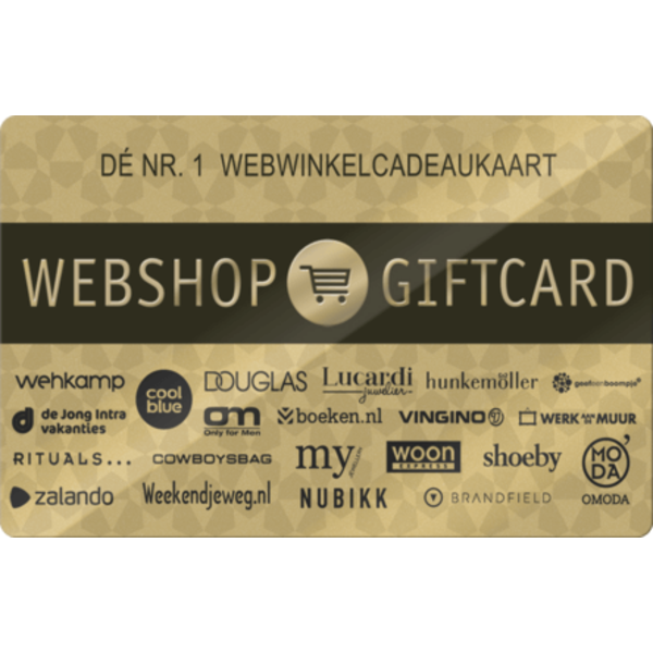 Webshop Cadeau Webshop Cadeaukaart | incl. Gratis Kaartje