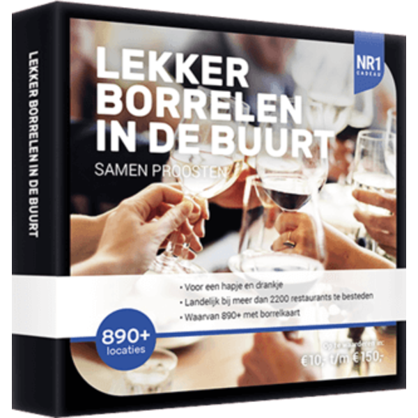 Nr 1 Cadeau Kaart NR1 Lekker borrelen in de buurt