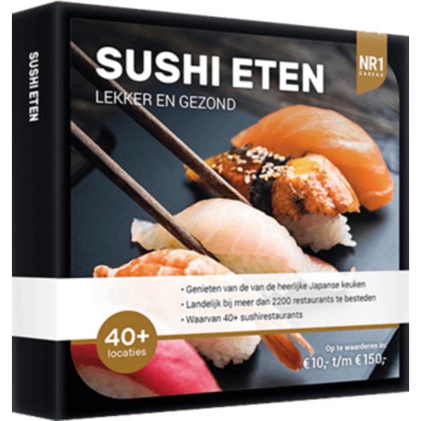 Nr 1 Cadeau Kaart NR1 Sushi eten | incl. Gratis Kaartje