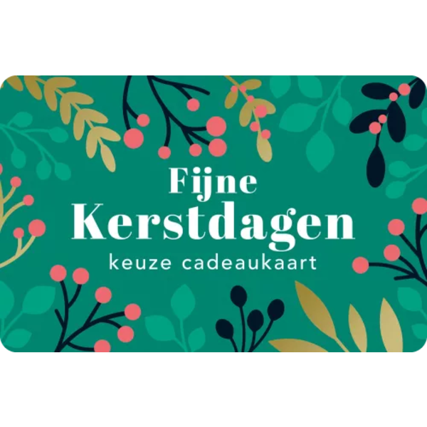 Keuze cadeaukaart Fijne Kerstdagen Keuze Cadeaukaart