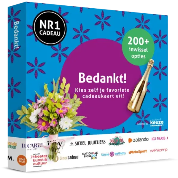 Nr 1 Cadeau Kaart NR1 Bedankt