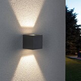 Paulmann Außenleuchte Cybo LED grau verstellbarer Strahl Paulmann Außenleuchte Cybo LED grau verstellbarer Strahl