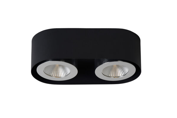 Lucide RADUS Deckenleuchte LED 2x5W 450LM 3000K Schwarz Lucide RADUS Deckenleuchte LED 2x5W 450LM 3000K Schwarz