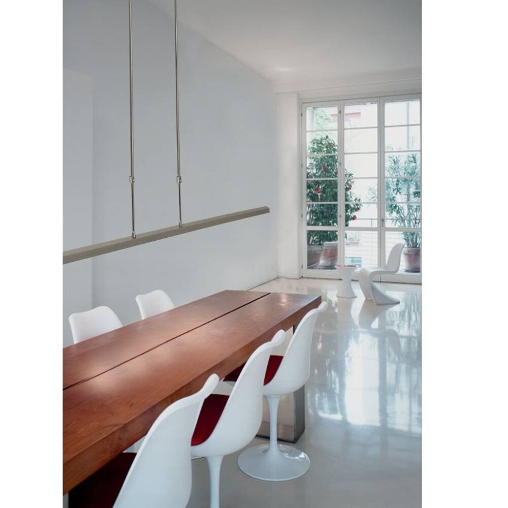 Masterlight Hängeleuchte Real 2 LED 130 cm Chrom matt Masterlight Hängeleuchte Real 2 LED 130 cm Chrom matt