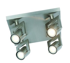 Freelight Spot Valvoled Mattchrom 4-Licht quadratisch Freelight Spot Valvoled Mattchrom 4-Licht quadratisch