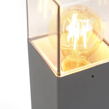 Außenlampe Cube aufrecht grau klein Außenlampe Cube aufrecht grau klein