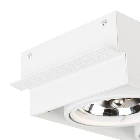 Lamponline Downlight Bado 2-flammig AR111 weiß Trimless Lamponline Downlight Bado 2-flammig AR111 weiß Trimless