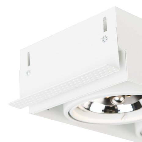 Lamponline Downlight Bado 2-flammig AR111 weiß Trimless Lamponline Downlight Bado 2-flammig AR111 weiß Trimless