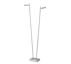 Freelight Stehleuchte Block mattchrom 2 Licht Freelight Stehleuchte Block mattchrom 2 Licht